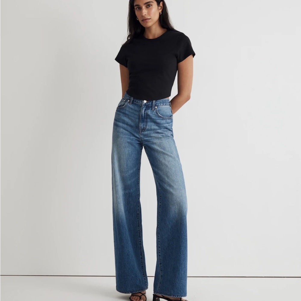 Madewell Superwide-leg jeans size 26 fannin wash